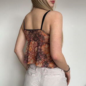 Retro European And American Women's Milk Silk Skin-friendly Small Suspenders Cross-border Sexy Hot Girl Print Straps Bottoming Vest - Image 4