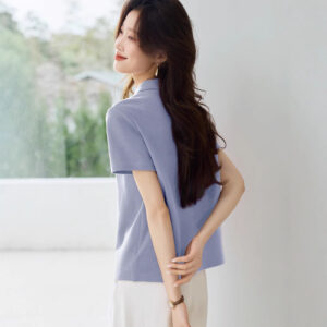 Sweet Youth-boosting Chic Polo Shirt With A Turn-down Collar - Image 6
