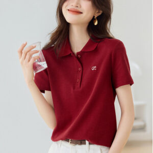 Sweet Youth-boosting Chic Polo Shirt With A Turn-down Collar - Image 4