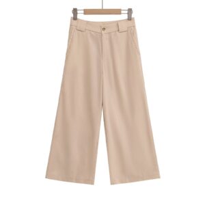 Womens Summer Casual Wide-leg Long Pants Set - Image 4
