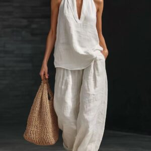 Womens Casual Relaxed-fit Off-shoulder Set - Image 5