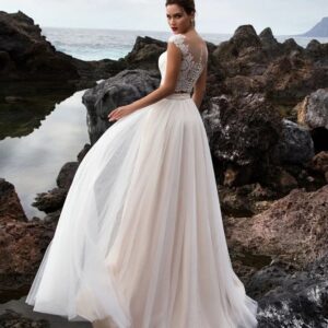 Womens New Lace A-Line Wedding Dress Set - Image 4