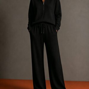 Womens Sportswear Set With A Mock Neck And Zipper - Image 7