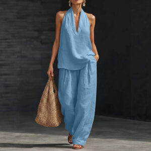 Womens Casual Relaxed-fit Off-shoulder Set - Image 7