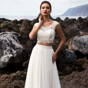 Womens New Lace A-Line Wedding Dress Set - Image 5
