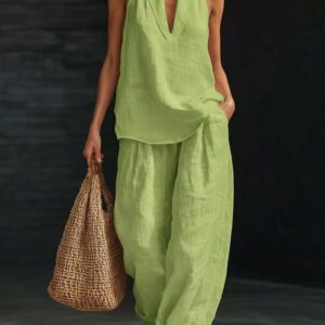 Womens Casual Relaxed-fit Off-shoulder Set - Image 4