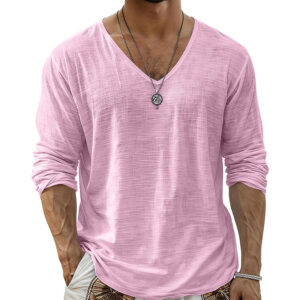 Autumn Winter Loose-fit Cotton-linen Base Layer Top - Image 5