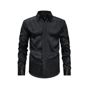 Men's European & American Style Wrinkle-Resistant Non-Iron Stretch Shirt, Casual Versatile Printed Designer Shirt For Men - Image 3